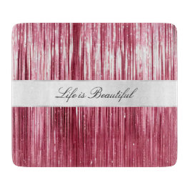Söt Rosa Glam Tinsel Rand