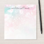 Söt Rosa Glitter Girly Glamous Anteckningsblock<br><div class="desc">Anpassa enkelt den här söt rosan vid glitter mönster med information om anpassningsbarna.</div>