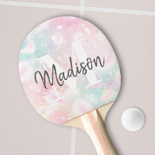 Söt Rosa Glitter Girly Glamous Pingisracket