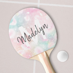 Söt Rosa Glitter Girly Glamous Pingisracket