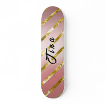 Söt rosa glitter skateboard