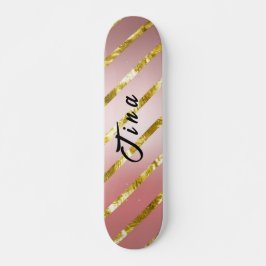 Söt rosa glitter skateboard