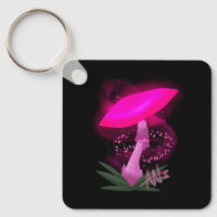 Söt Rosa Glowing Mushroom Metall
