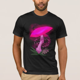 Söt Rosa Glowing Mushroom T Shirt