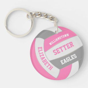 Söt rosa grått personlig volleyball