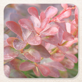 Söt Rosa Grenar Underlägg Papper Kvadrat