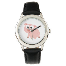 Söt Rosa Gris Armbandsur