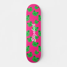 Söt rosa groda mönster Skateboard