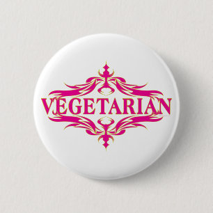Söt Rosa Grönsaksdesign Knapp