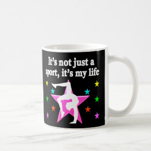 SÖT ROSA GYMNASTICS ÄR MITT LIVSLÄNGE. KAFFEMUGG