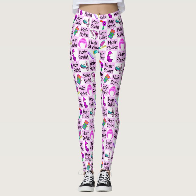 SÖT ROSA HAIR STYLIST LEGGINGS (Framsida)