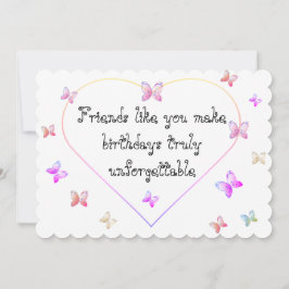 Söt Rosa Heart Butterflies Sweet 16 Birthday