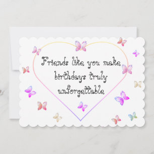 Söt Rosa Heart Butterflies Sweet 16 Birthday