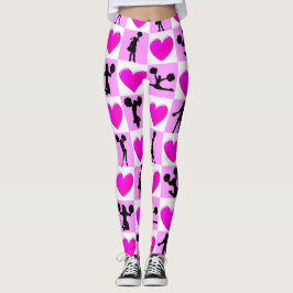 SÖT ROSA HEART CHEERLEADER LEGGING