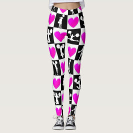 SÖT ROSA HEART CHEERLEADING LEGGING