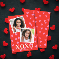 Söt Rosa Hearts XOXO Valentine Day 2 Photo