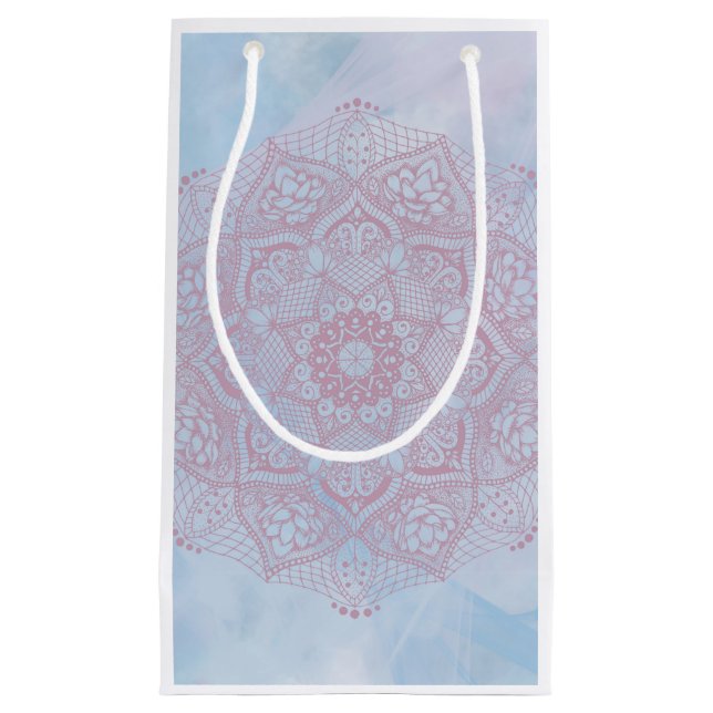 Söt Rosa Helig Lotus Flower Blommar Mandala (Framsidan)