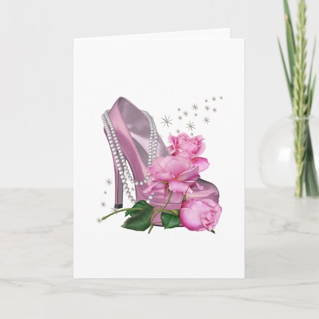 Söt Rosa Hi Heel Ro Kort (Framsida)