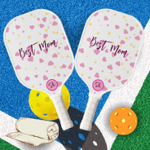 Söt rosa hjärtan Pickleball-paddle som present til