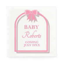 Söt Rosa Hjärtas Flick Baby Shower