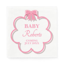 Söt Rosa Hjärtat Flick Baby Shower