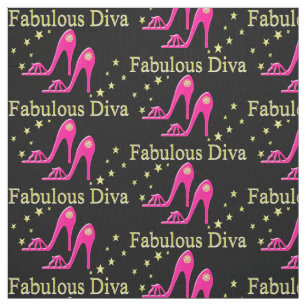SÖT ROSA HÖGKLACKAR FABULOUS DIVA TYG