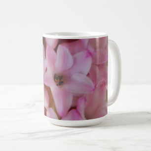 Söt Rosa Hyacint Flower Mugg Coffee Kopp