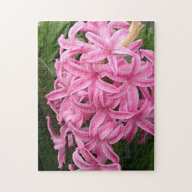 Söt Rosa Hyacinth Flowers Jigszle Puzzles Pussel (Vertikal)