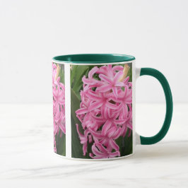 Söt rosa hyacinths blommor 3 mugg