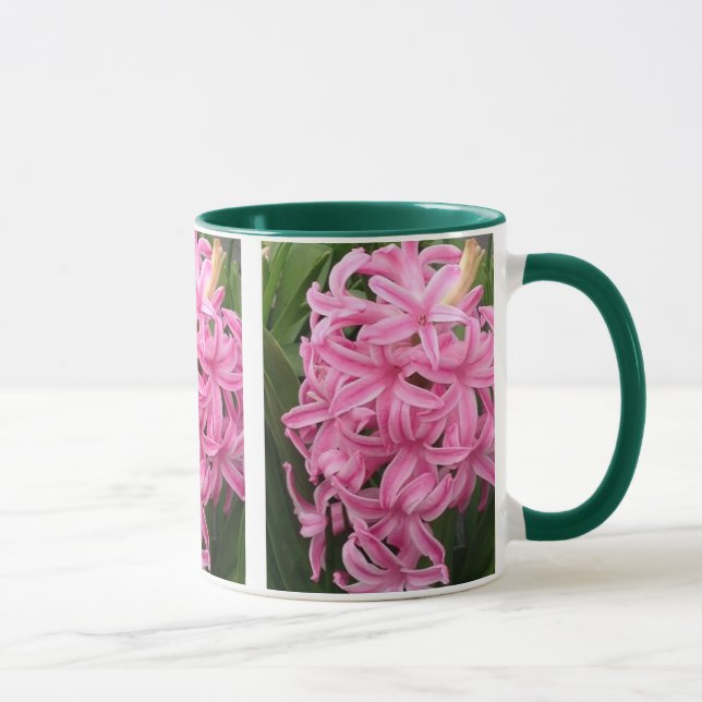 Söt rosa hyacinths blommor 3 mugg (Höger)