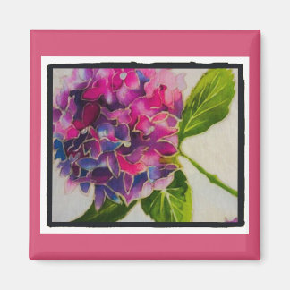 Söt rosa hydrangea magnet