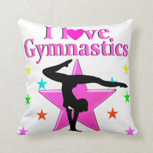 SÖT ROSA I GYMNASTICS-KONSTRUKTION I KÄRLEK KUDDE
