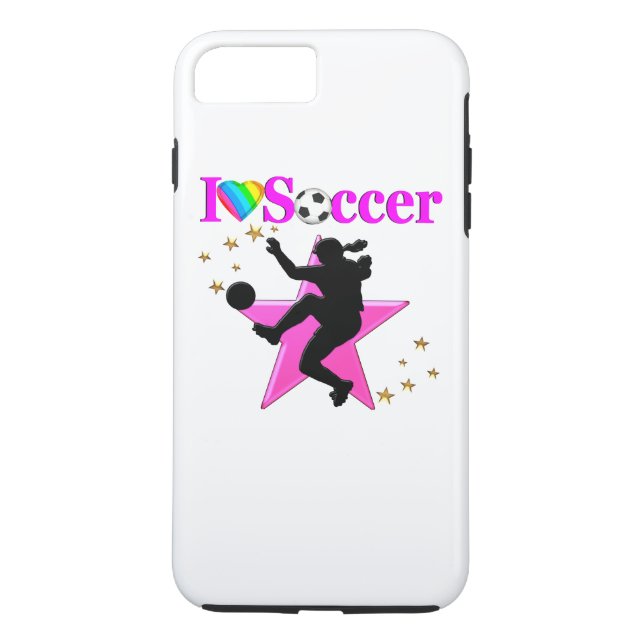 SÖT ROSA I KÄRLEK SOCCER DESIGN Case-Mate iPhone SKAL (Baksida)
