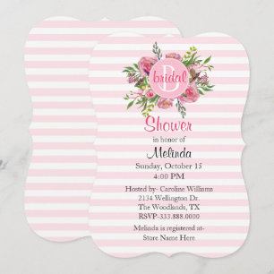 Söt Rosa Inbjudningskort för möhippan