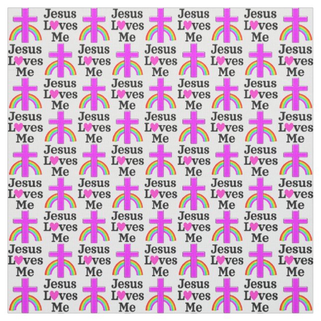 SÖT ROSA INSPIRING JESUS KÄRLEK ME TYG (Provkarta)