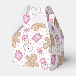 Söt Rosa Jul Högtid Gingerbread Presentaskar