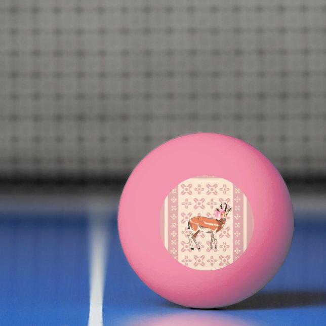 Söt rosa jul med dovmönster  pingisboll (Netto)