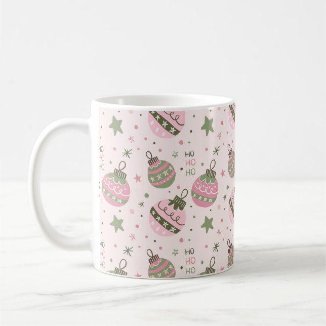 Söt Rosa Julgransprydnad Mugg (Vänster)