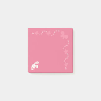 Söt Rosa Kanin Band Post it Notes Anteckningsblock Post-it Block