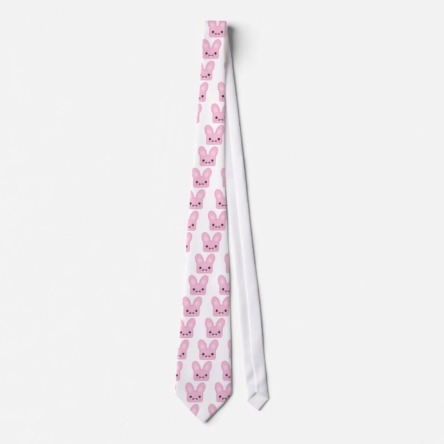 söt rosa kanin slips (Framsida)