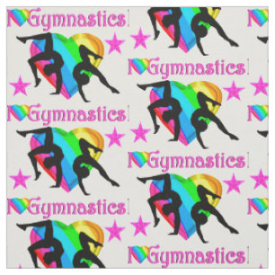 SÖT ROSA KÄRLEK HEART GYMNASTICS FABRIC TYG