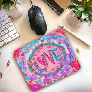 Söt Rosa Kärlek Inspiritivity Mousepad Musmatta