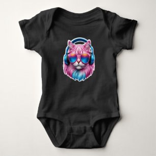 Söt Rosa Katt T Shirt