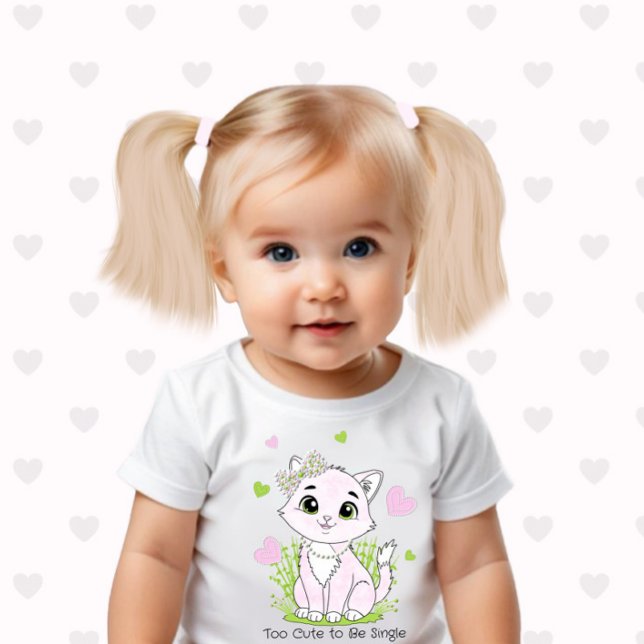 Söt rosa katt t shirt (Skapare uppladdad)