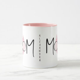 Söt Rosa Kattmamma Mors Dag Personlig  Mugg
