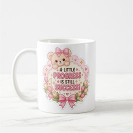 Söt rosa kawaii-mugg kaffemugg
