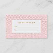 Söt Rosa Lattice Salon Möte påminnelse