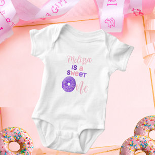 Söt Rosa Lila Söt En Flickas Födelsedag T Shirt