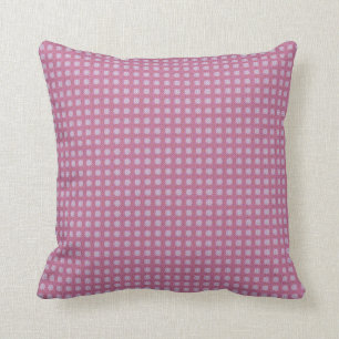 Söt Rosa/Mauve Polkadots >Plats för tabell> Kudde