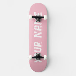 Söt Rosa Mini Skateboard Bräda 18,5 Cm